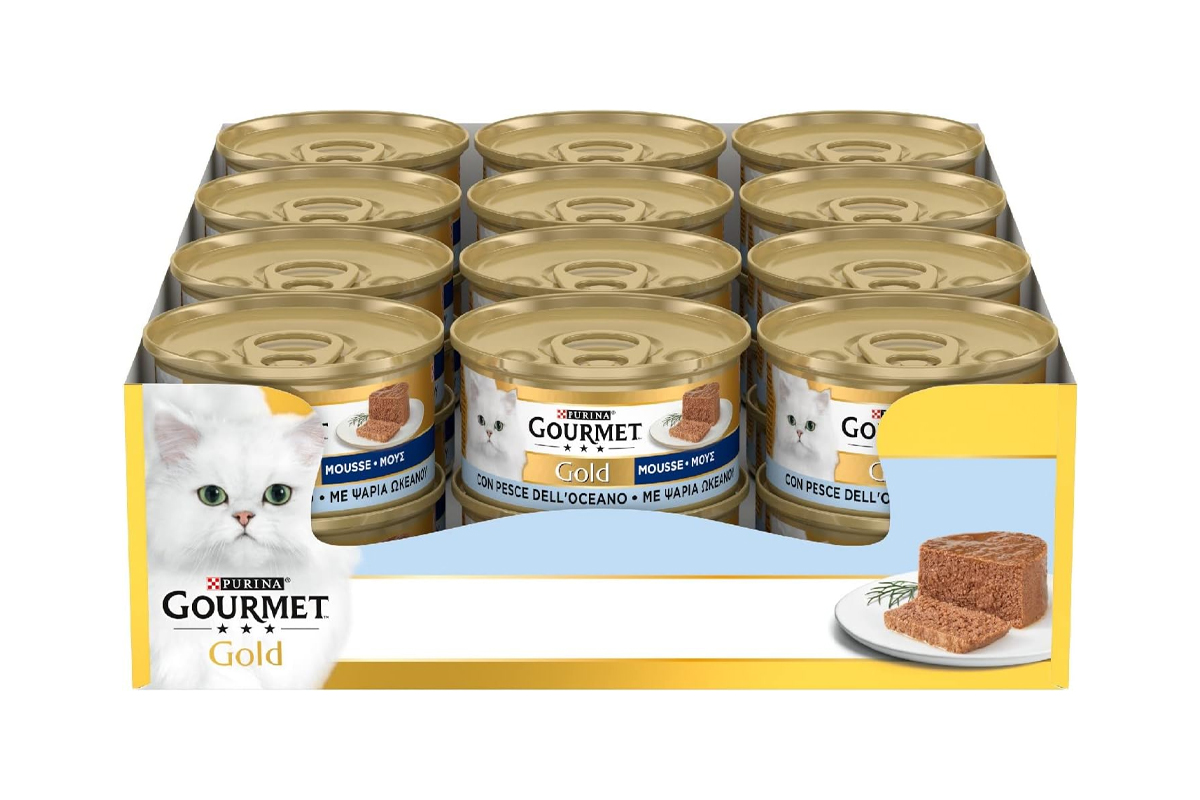 Purina Gourmet Gold Mousse con Pesce dell'Oceano